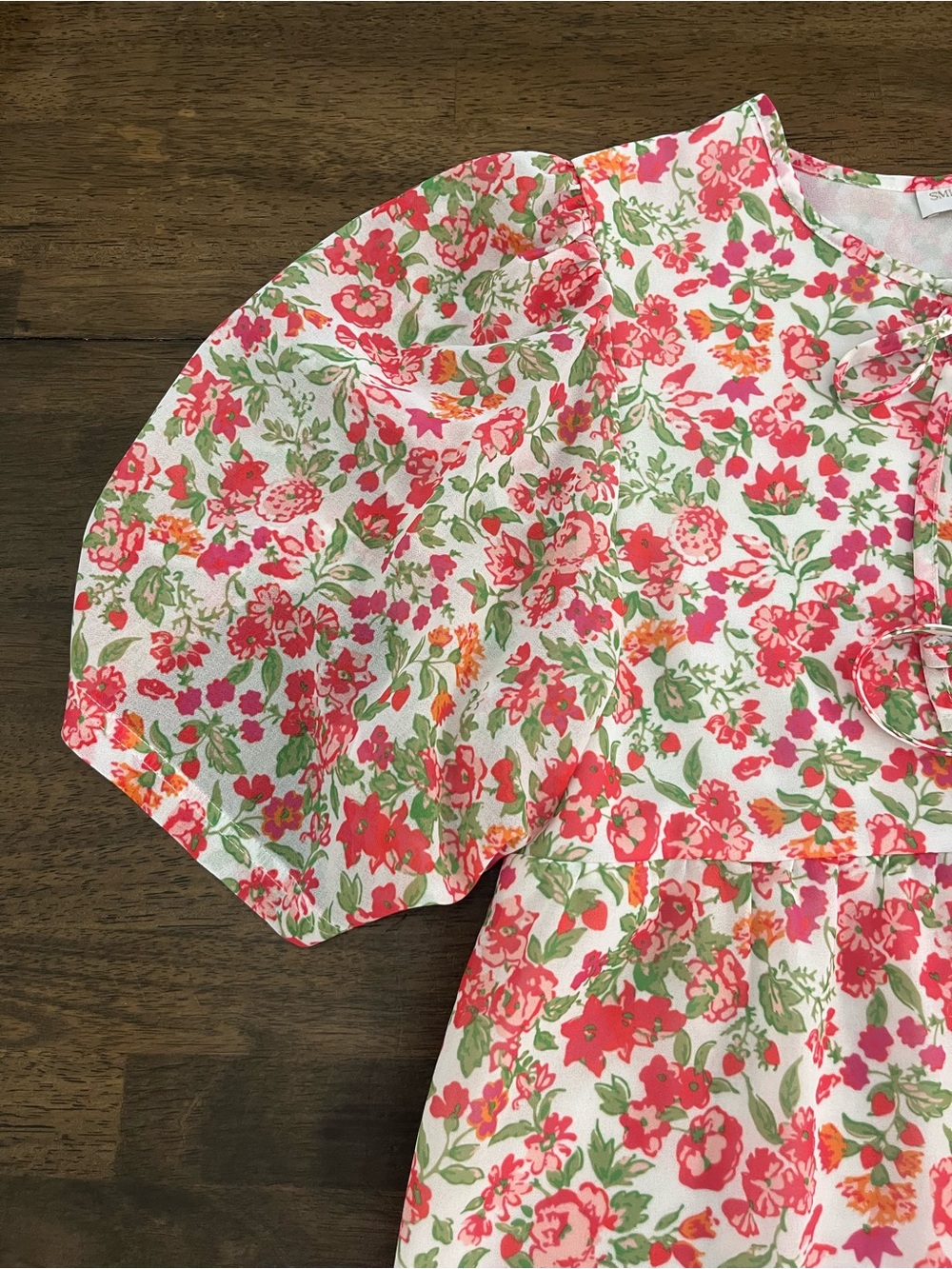 Smith and Quinn Florence Dress Field Flowers Mini Dress pink green Medium NWT - Picture 3 of 10